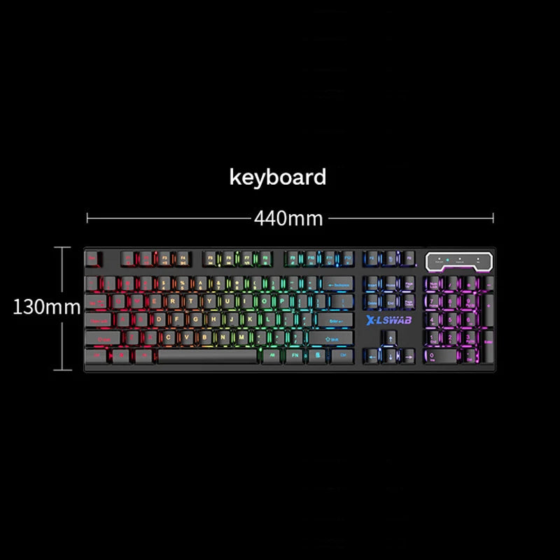 Clavier de joueur pour Dota LOL CS Esports Games Vintage Punk Style Gaming Teclados USB Wired RGB Light Multi Media Office Keyboard