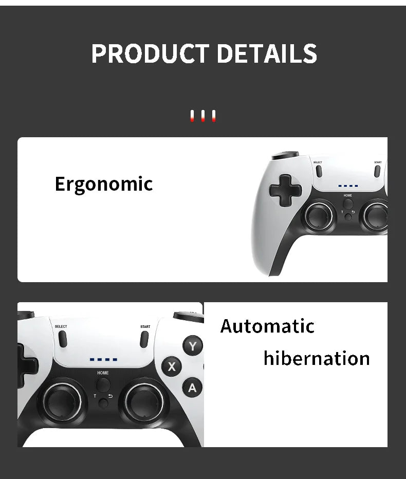 Contrôleur de jeu sans fil pour PS1 PS2 PS3 PC Android Contrôleur sans fil Jeu vidéo Console de jeu portable Manette de jeu de divertissement